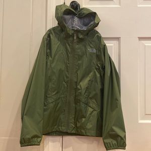 NorthFace Raincoat - Olive Green